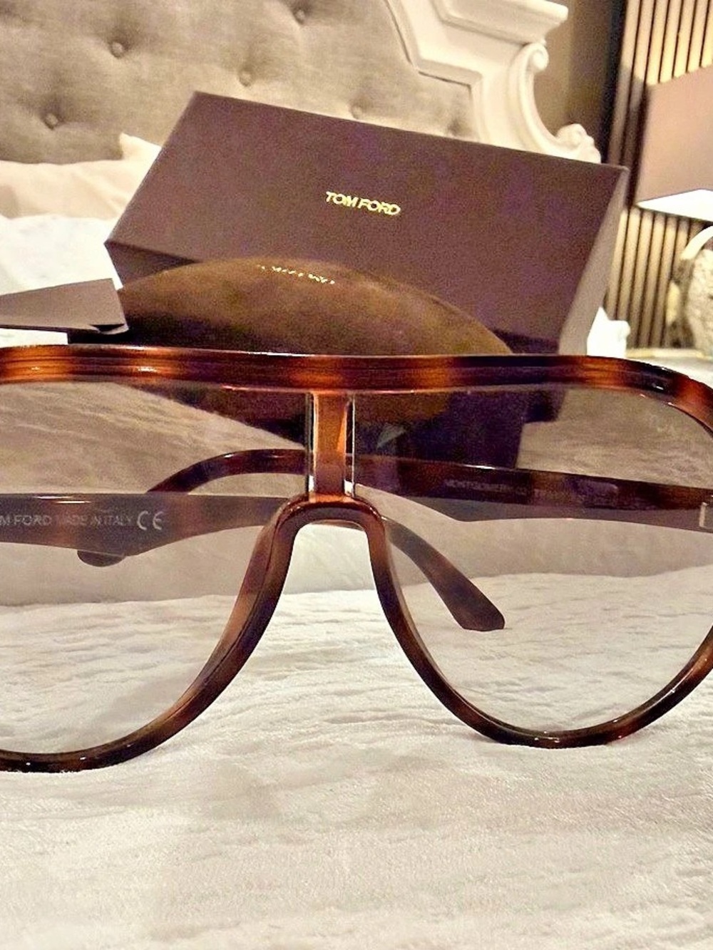 Tom Ford Montgomery-02 TF647 Tortoiseshell Aviator Glasses Brown
